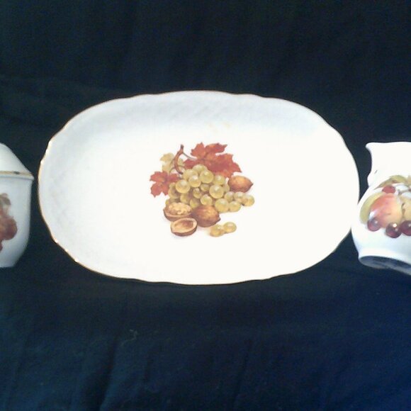 BAVARIA SCHUMANN Arzberg Germany HARVEST 4 Piece Set Gild Very Rare Excellent - Picture 1 of 5